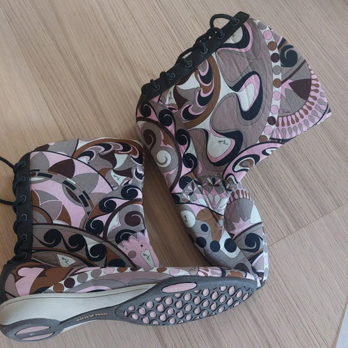 Emilio Pucci ankle boots used, multicolor, size 40