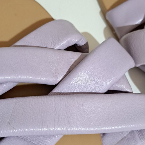 Zara women's leather sandals lilac size 36 new