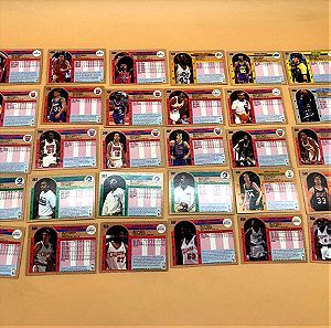 30 Συλλεκτικα χαρτακια κάρτες μπάσκετ NBA Fleer 1992-1993
