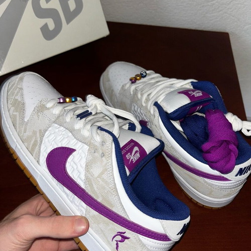 Nike SB Dunk Rayssa new, size 44, white and blue