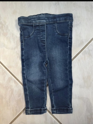 Orchestra denim pants for girl 9-12 months like new, elastic