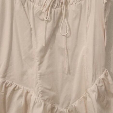 Bershka Mini Dress Medium White used with lining