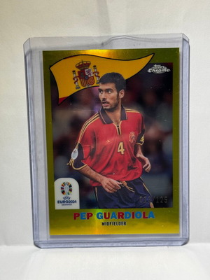 2024 Topps Chrome Uefa Euro Pep Guardiola new