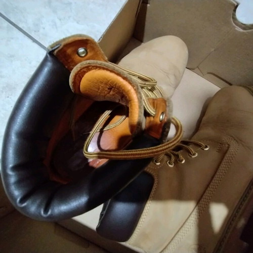 Lumberjack boots size 42 used, beige