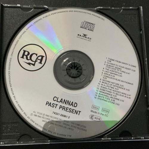 Clannad Past and Present album used, folk