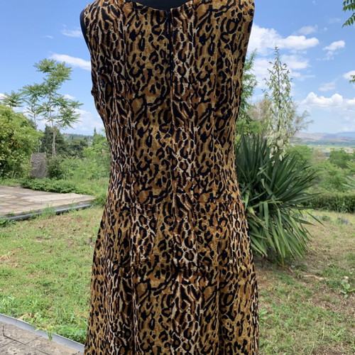 Animal Print Dress made of 100% Viscose, new, size M