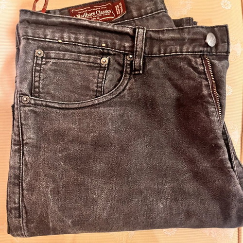 Marlboro Classics vintage black faded jeans used, W34 L36