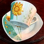  Σετ τσαγιού 12 τμχ. απο 6 κούπες και 6 πιάτα εξαιρετικής πορσελάνης... Αμεταχείριστο!  (Porcelain tea set)(Πληροφορίες απόκτησης σε μἠνυμα)