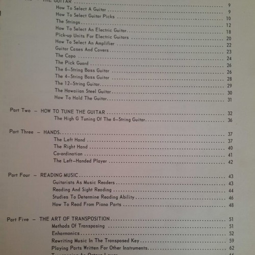 Old Music Book used, guitar lessons and instructions