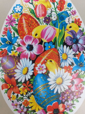 Vintage Easter postcard 70's new