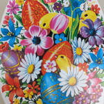Vintage Easter postcard 70's new