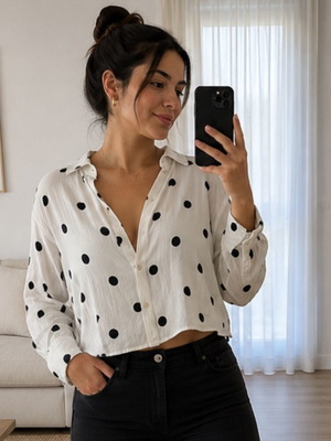 Bershka top used, size L