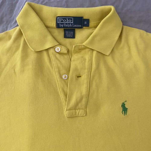 Ralph Lauren polo shirt, yellow, size S