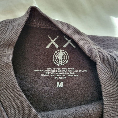 Kaws for Kid Cudi Crewneck Moon sweatshirt like new, size M, black