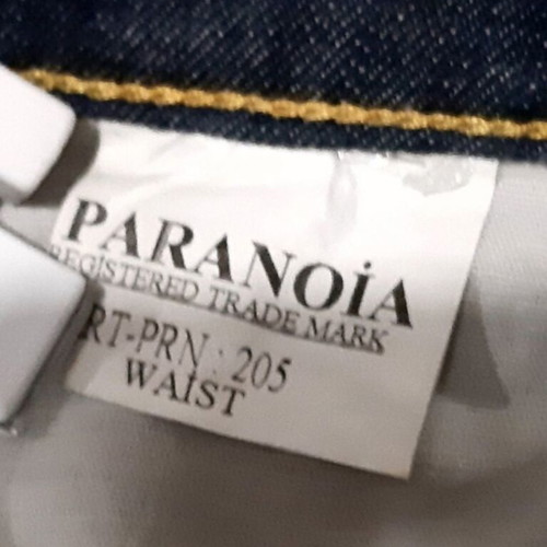 Paranoia women's denim jeans, size 32 Large, grey washed