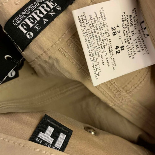 Gianfranco Ferre Jeans women's pants new, size 28, beige