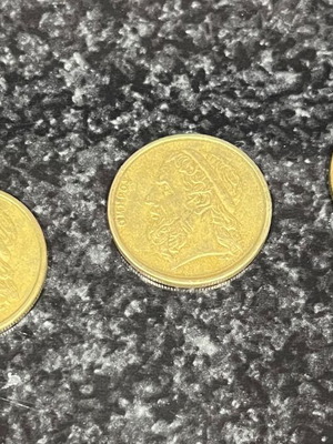 50 Drachma Coins used, 1990 1988 1986