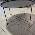 Jysk black coffee table 76x42 cm