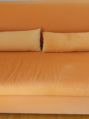 Neoset sofa bed used with slight fabric fading