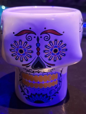 Ceramic Don Julio Skull Shot Glass new, collectible bar decor