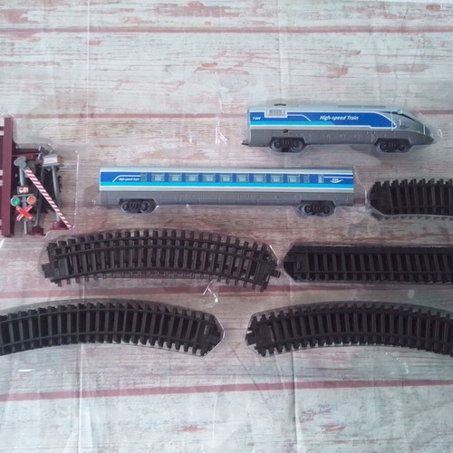 City Train High-Speed Toy like new with light sound and accessories