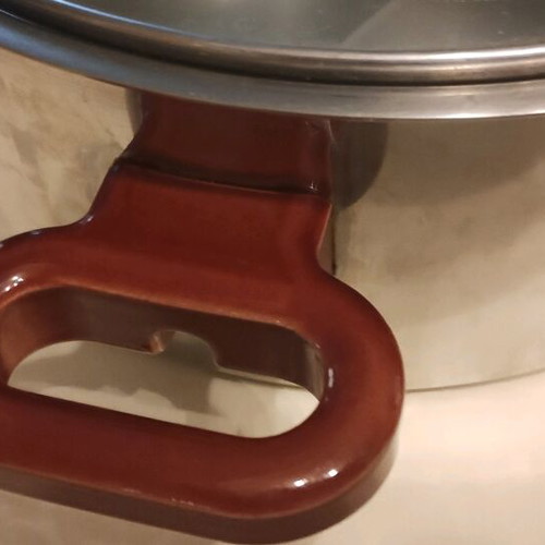 Cooking pot with lid used, 27cm diameter, 10cm height