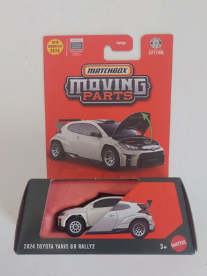 Matchbox Moving Parts Toyota Yaris GR Rally2 sealed, like new