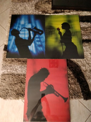 Set of 3 used art prints, size 70x50