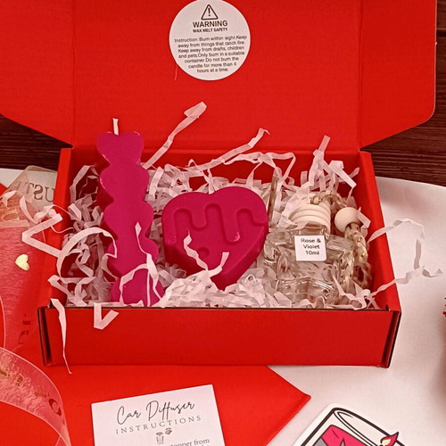 Inspired Si Passione and Rose & Violet Candle Wax Melt and Car Diffuser Gift Set 10ml
