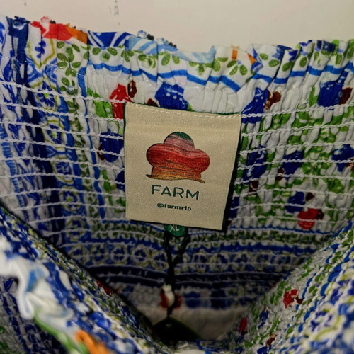 Farm Rio maxi dress XL new, colorful tropical print