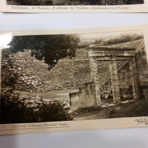 Epidaurus Theatre postcard used 1950