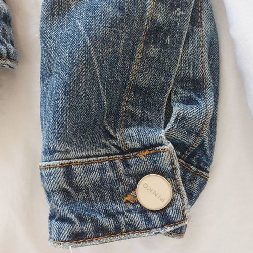 Pinko women's denim jacket used, size M