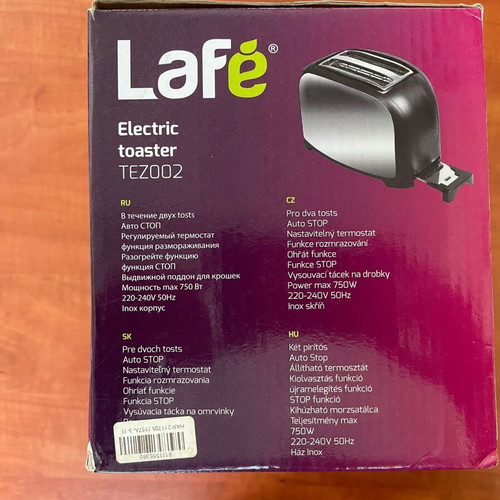 Lafe Toaster 2-Slice 750W new