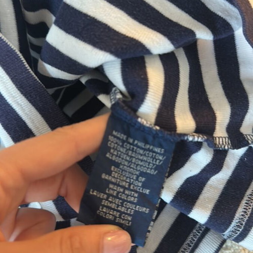 Ralph Lauren striped long sleeve top, size medium