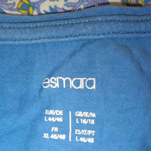 Esmara pajama set used, blue, cotton and viscose, size L