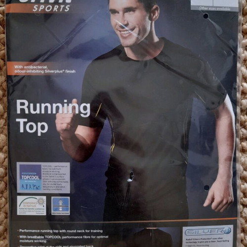 Men's running set XXL new, black Crivit