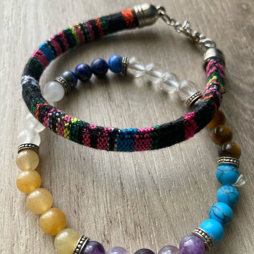 Bracelets like new, black and multicolor, set of 2 pieces