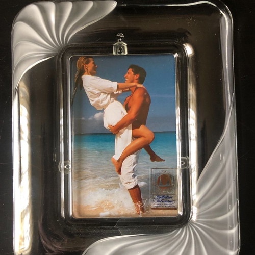 Crystal embossed large photo frame from Germany unused