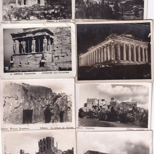 Athens Archaeological Site Postcards used, pack of 17