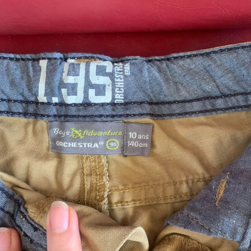 Orchestra boys' short pants 9-10 years like new, beige 134 cm