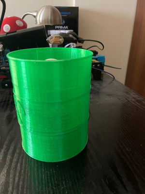 Original table lamp barrel 3D printed new