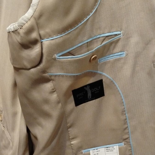 Pre Golf by Prentzas beige handmade suit new