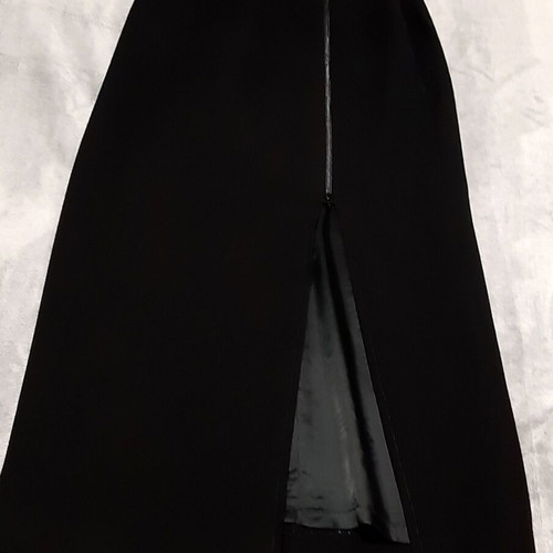 Zara skirt Large 100% wool black new, cool wool, long slim fit