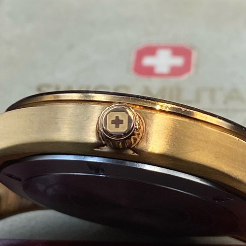Swiss Military Hanowa Navalus watch like new, men's, black and gold