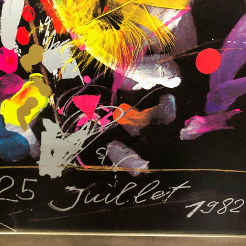 Montreux Jazz Festival 1982 Original Poster by Jean Tinguely used