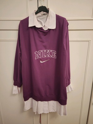 Μπλουζοφόρεμα σαν καινούργιο, άσπρο και μωβ, μέγεθος S