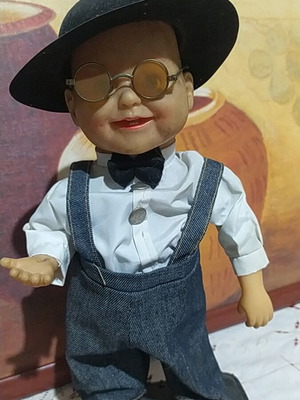 Vintage electric dancing boy doll
