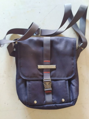 Delsey gray crossbody bag with 2 compartments, new