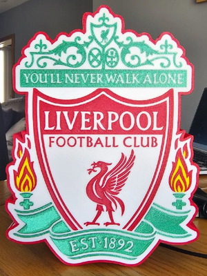 Liverpool FC Badge Light Box LED Lamp official replica made to order