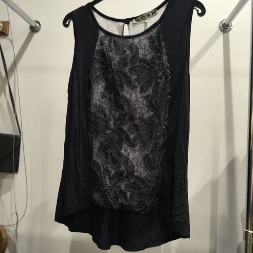 Attrattivo black evening blouse size M like new